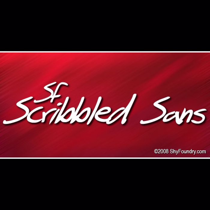 SF Scribbled Sans Font poster