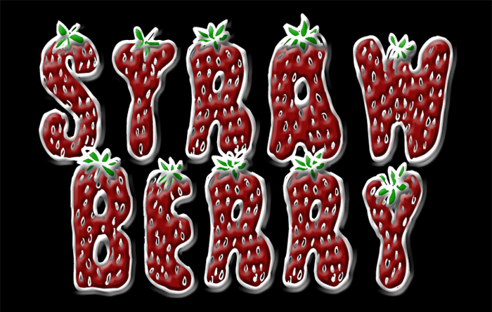 Strawberry Font poster