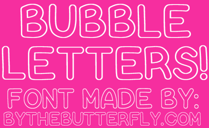 Bubble Letters poster