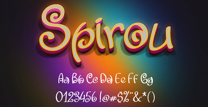 Spirou Font poster