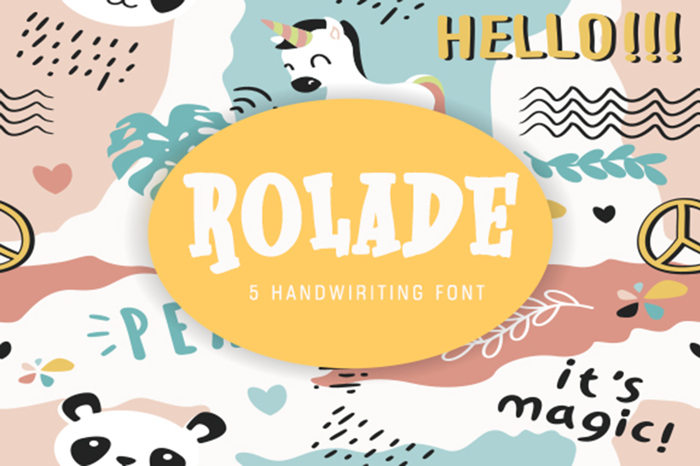 Rolade Font poster