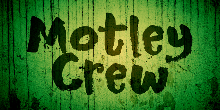 DK Motley Crew Font poster