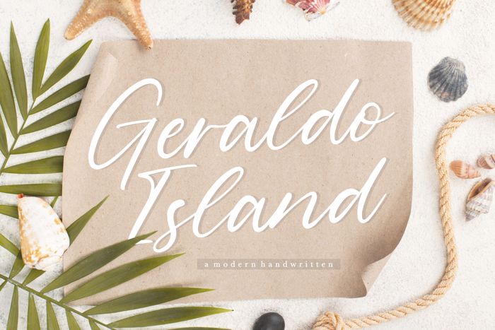 Geraldo Island Font poster