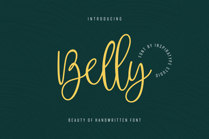 Belly Font poster