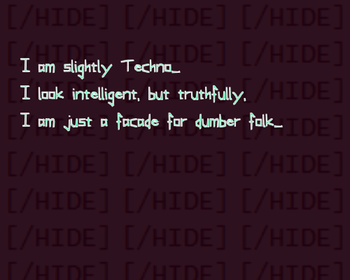 Slightly Techno Font poster