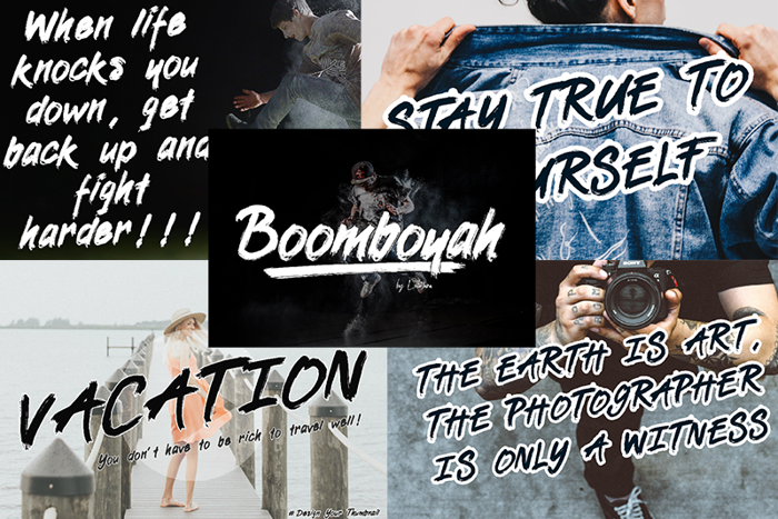 Boomboyah Font poster