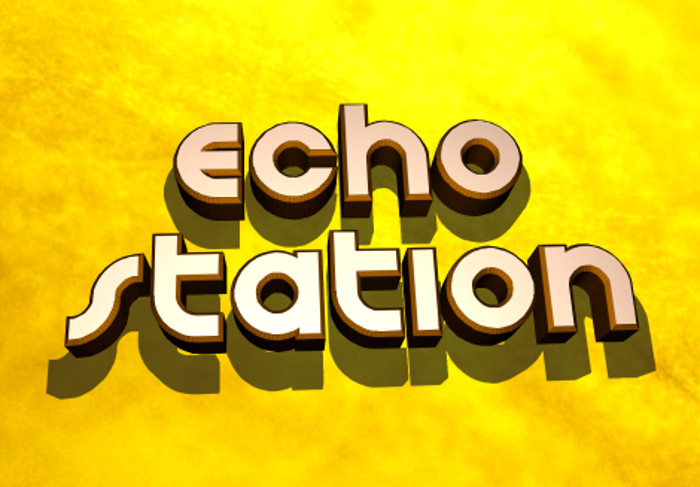 Echo Station Font poster