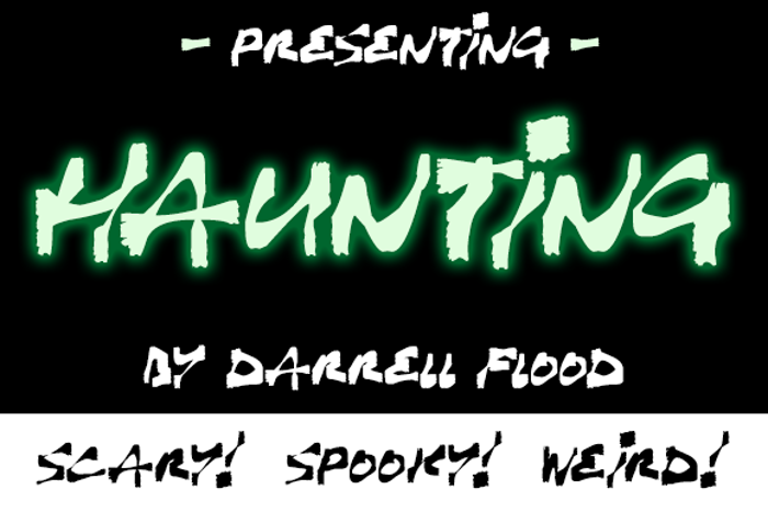 Haunting Font poster
