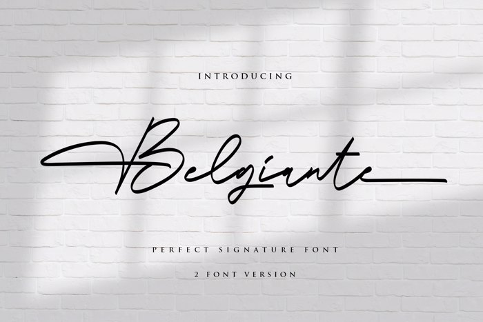 Belgiante Font poster