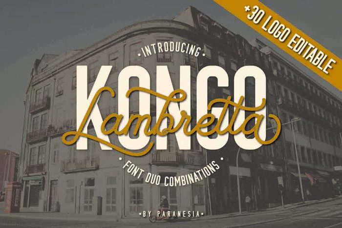 KONGO STAMP Font poster