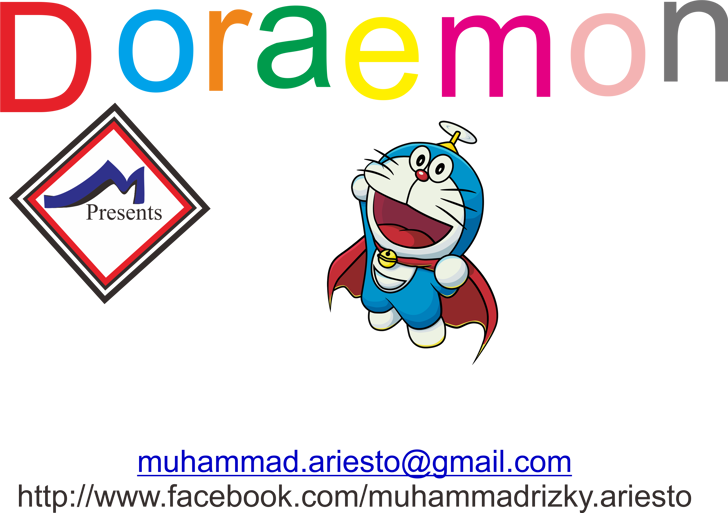 Doraemon Font Designed By Murizar