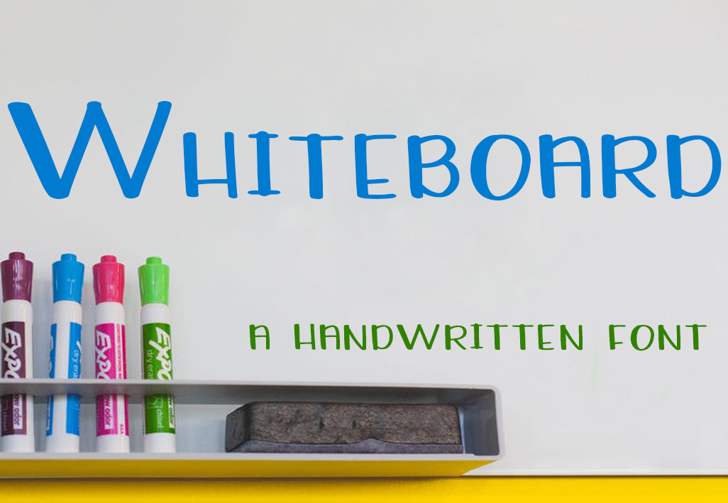 Whiteboard Font Designed by GroovyJournal
