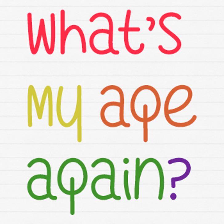 What's My Age Again Font by Misti's Fonts FontSpace