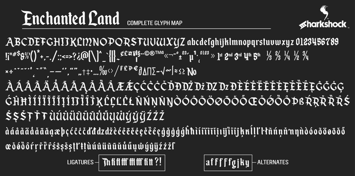 Enchanted Land Font | Designed by sharkshock