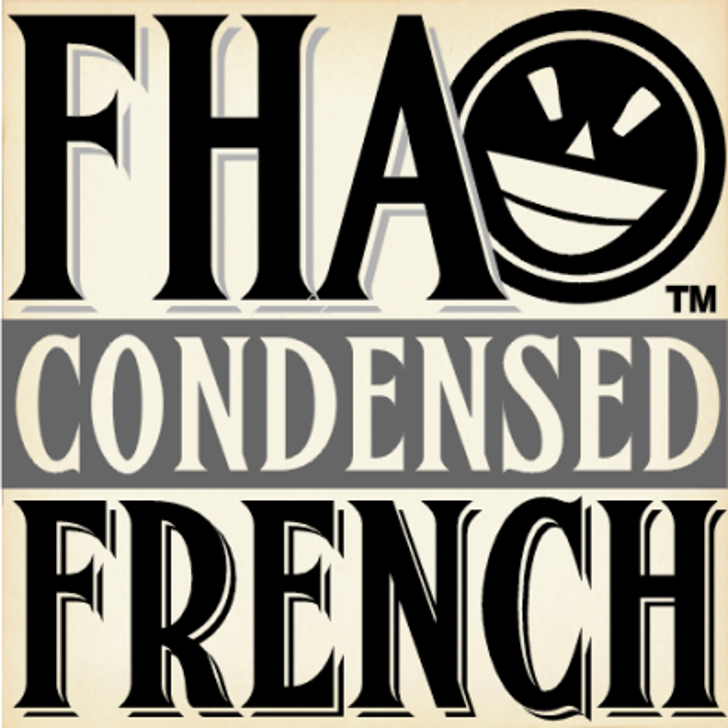FHA Condensed French Font Family (3 styles) by the Fontry FontSpace