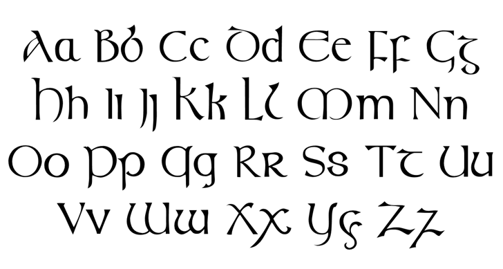 the word ireland in celtic font the word ireland in celtic font