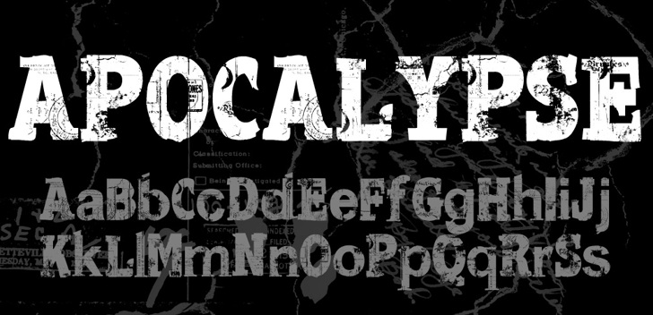 Apocalypse Regular Font by CloutierFontes | FontSpace