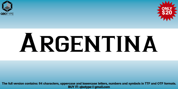 font argentina 2019