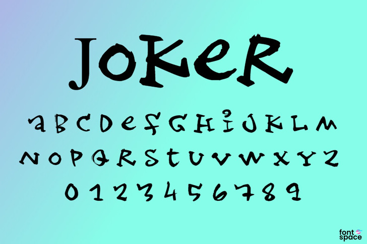 Joker Font | Designed by 11-D productions