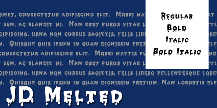 JD Melted Font By Jecko Development | FontSpace