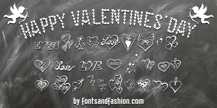 Happy font valentine donate favourites zip kb report HAPPY VALENTINE'S DAY Font by Fontsandfashion | FontSpace