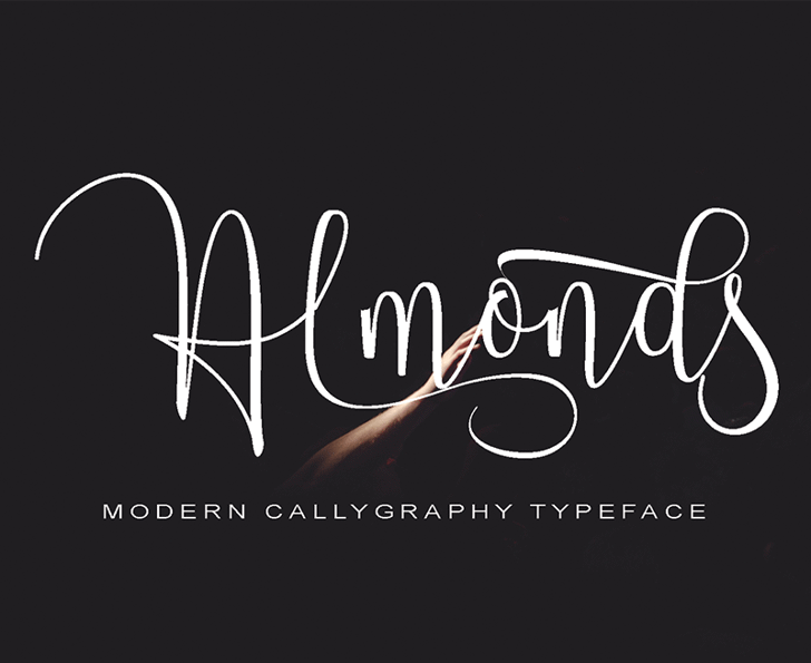 Almonds Font Designed by pollemstudio