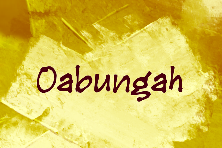 Oabungah Font