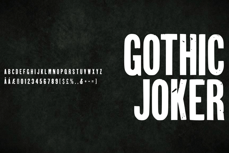 Gothic Joker Font