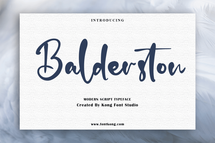 Balderston Font