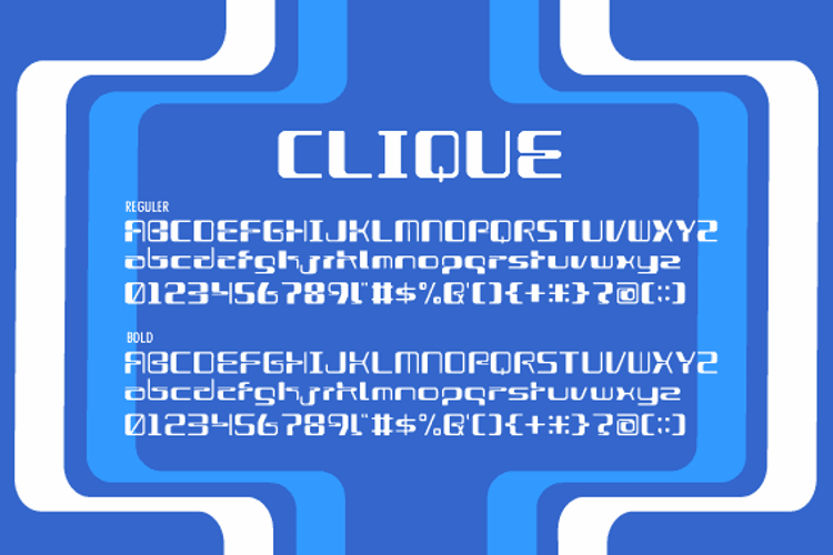 CLIQUE Font