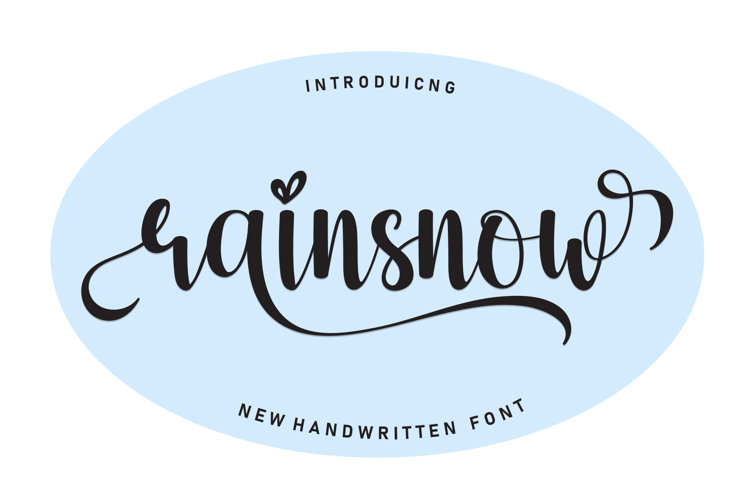 Preview of Rainsnow Font