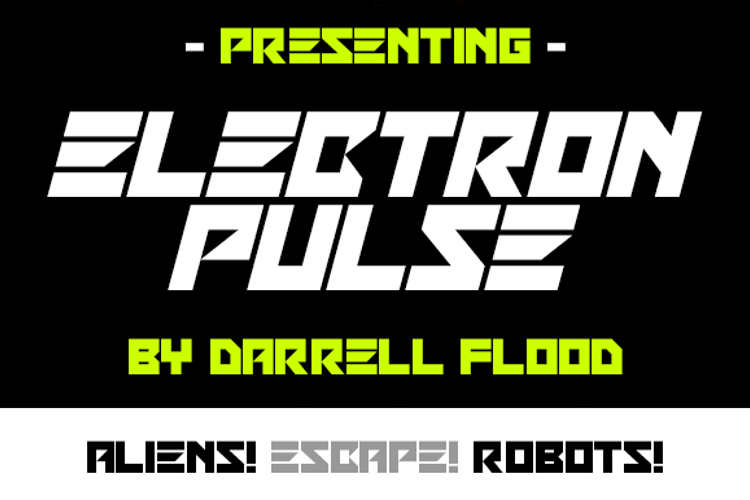 Electron Pulse Font