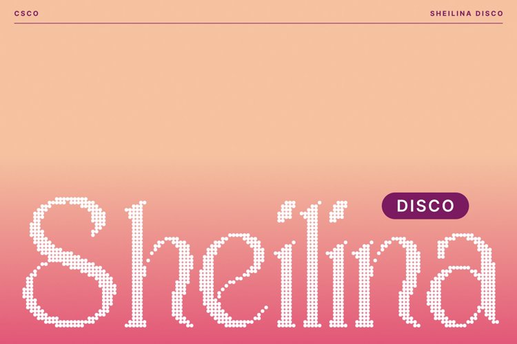 Preview of Sheilina Disco Font