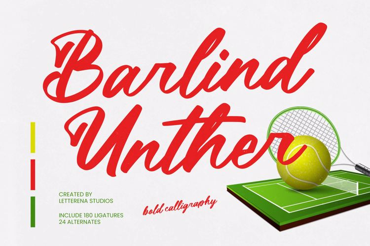 Preview of Barlind Unther Font