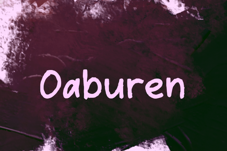 Preview of Oaburen Font