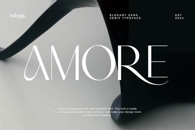 Preview of Amore Lite Edition Font