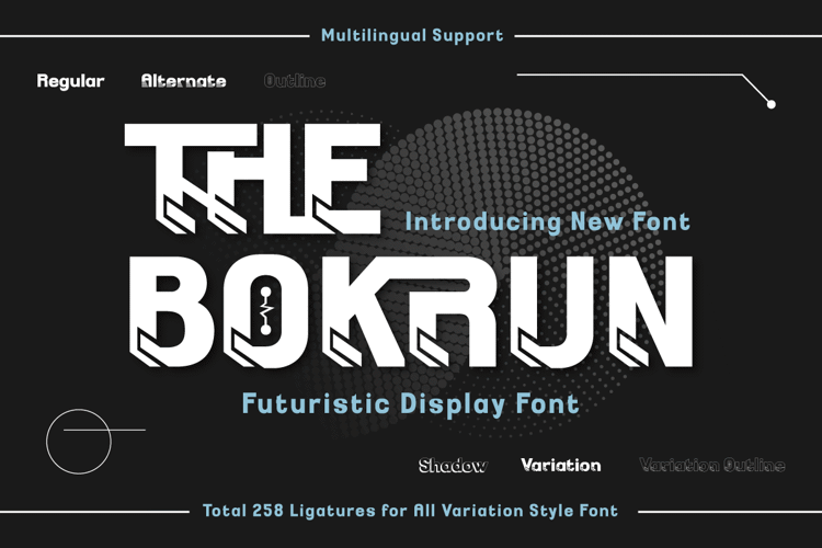 THE BOKRUN Trial Font