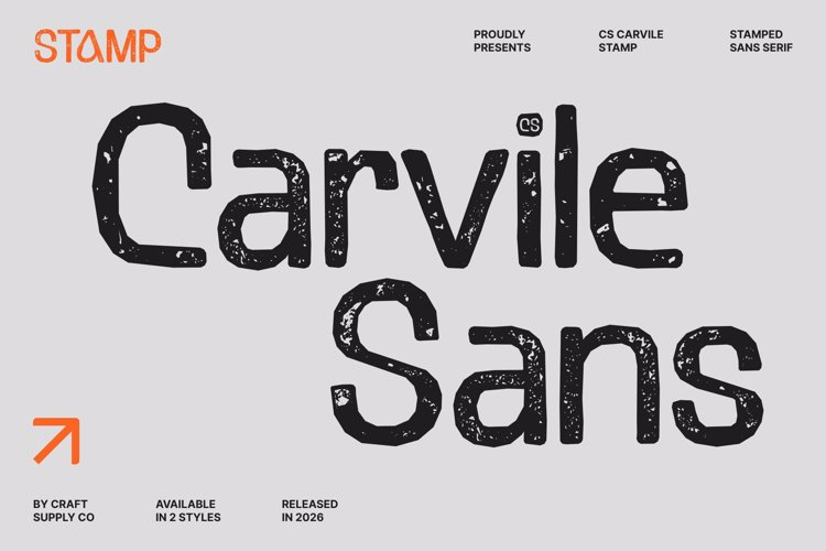 Preview of CS Carvile Stamp Font