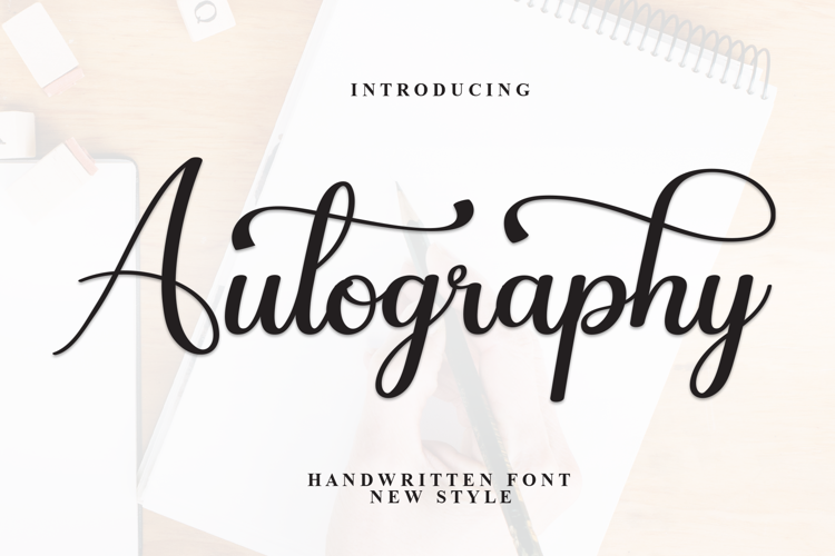 Preview of Autography Font