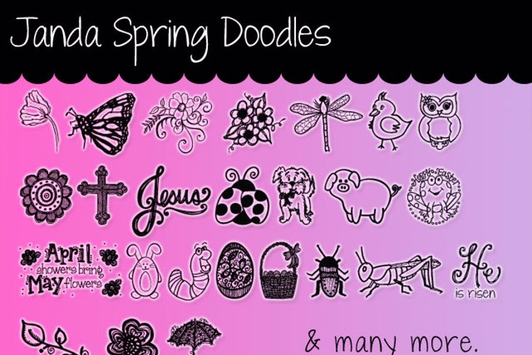 Janda Spring Doodles Font
