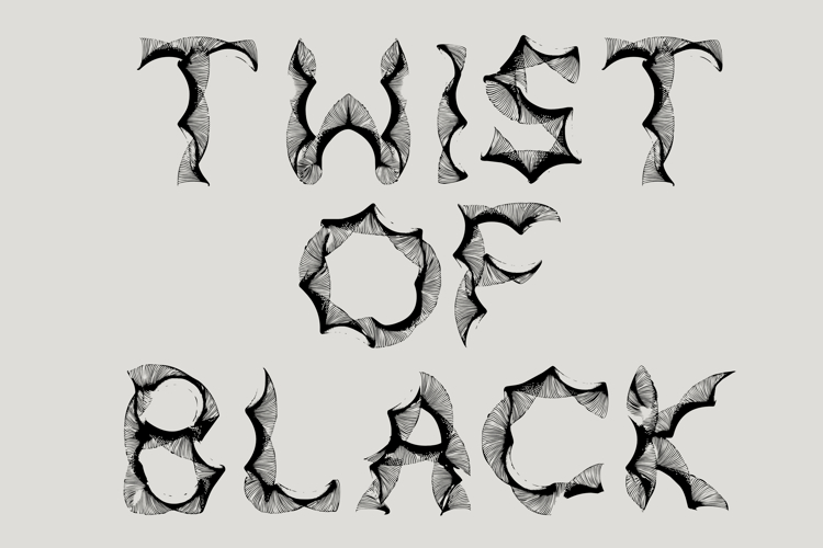 Preview of Twist of Black Font