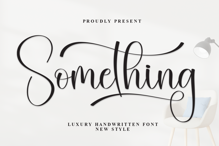 Preview of Something Font