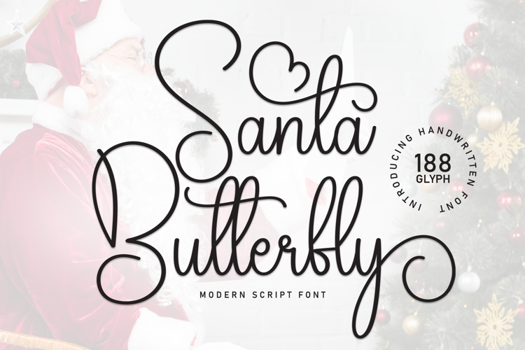 Preview of Santa Butterfly Font