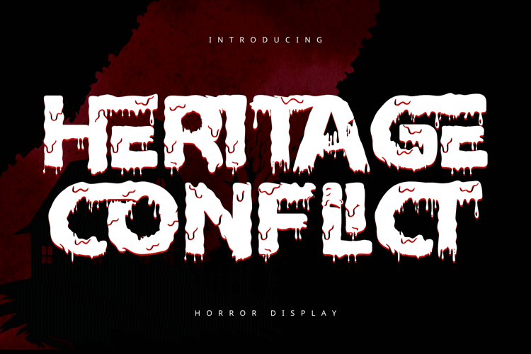 Preview of Heritage Conflict Font