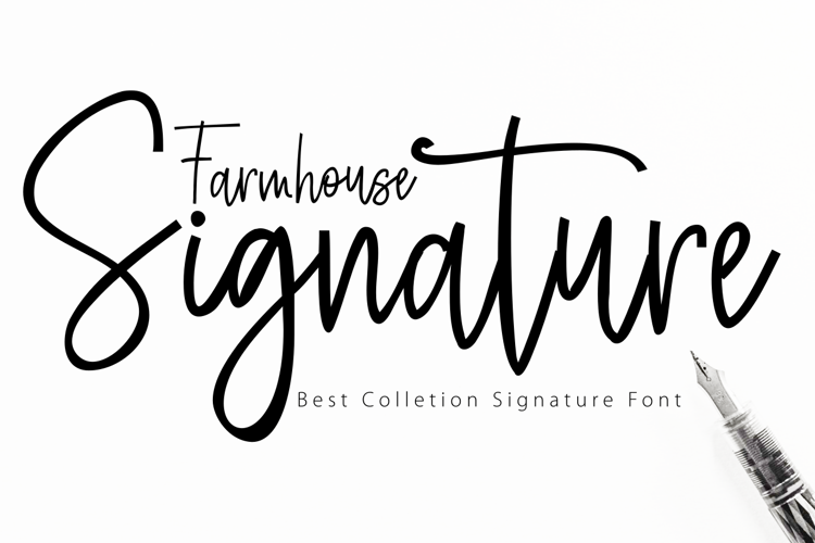 Farmhouse - Signature Font
