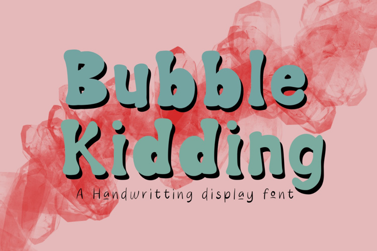 Preview of Bubble Kidding Font