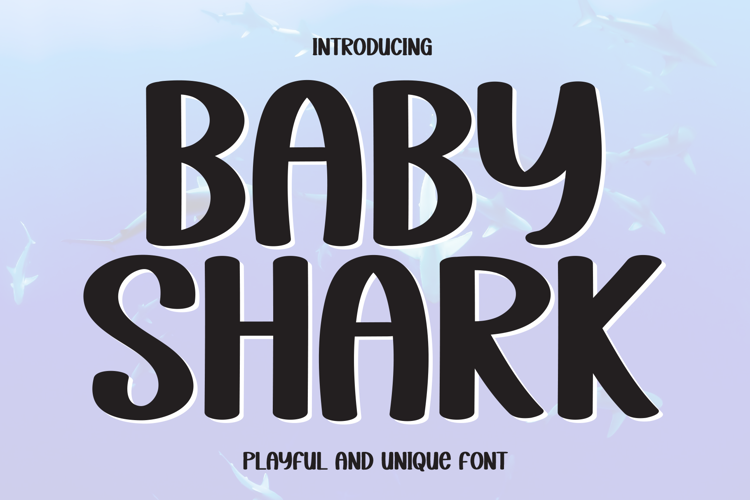 Preview of Baby Shark Font