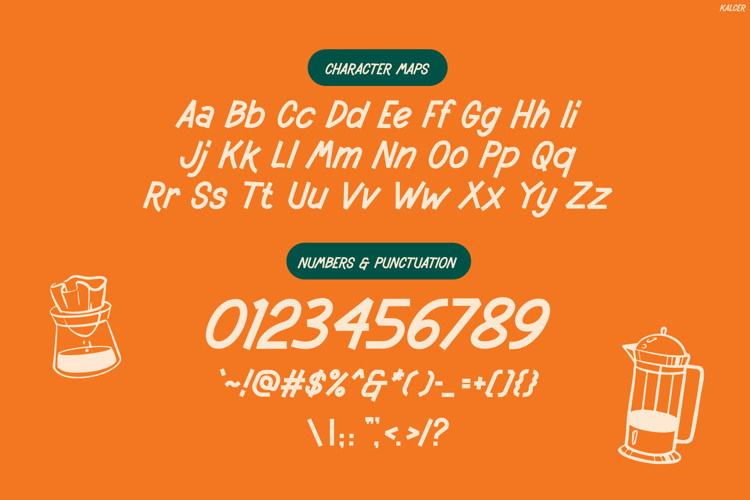 Preview of Kalcer Font