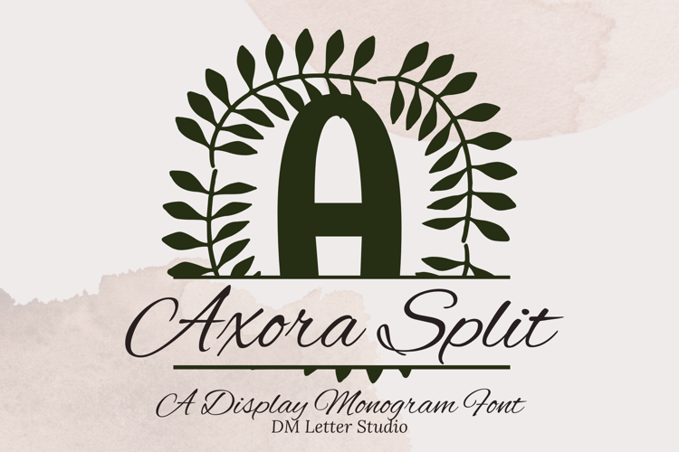 Preview of Axora Split Monogram Font