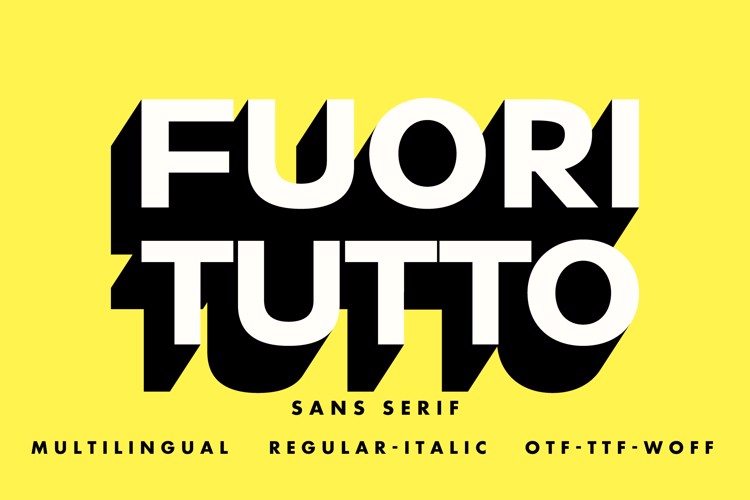 Preview of FUORI TUTTO Font